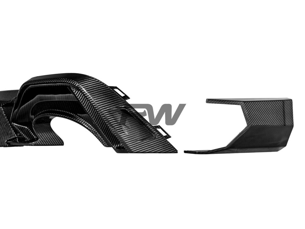 RW Carbon Audi RS6 RS7 C8 Carbon Fiber Diffuser - Image 3