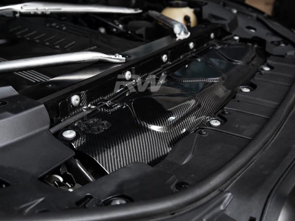 RW Carbon BMW Carbon Fiber Engine Bay Cooling Shroud - Image 2