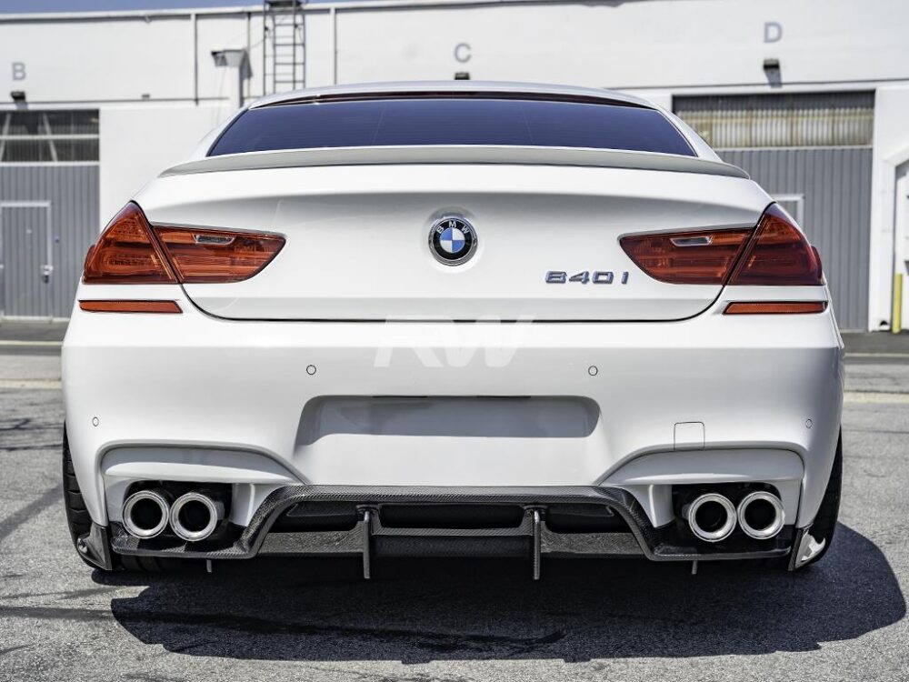 RW Carbon BMW F06 F12 F13 M6 GTX Carbon Fiber Diffuser - Image 3