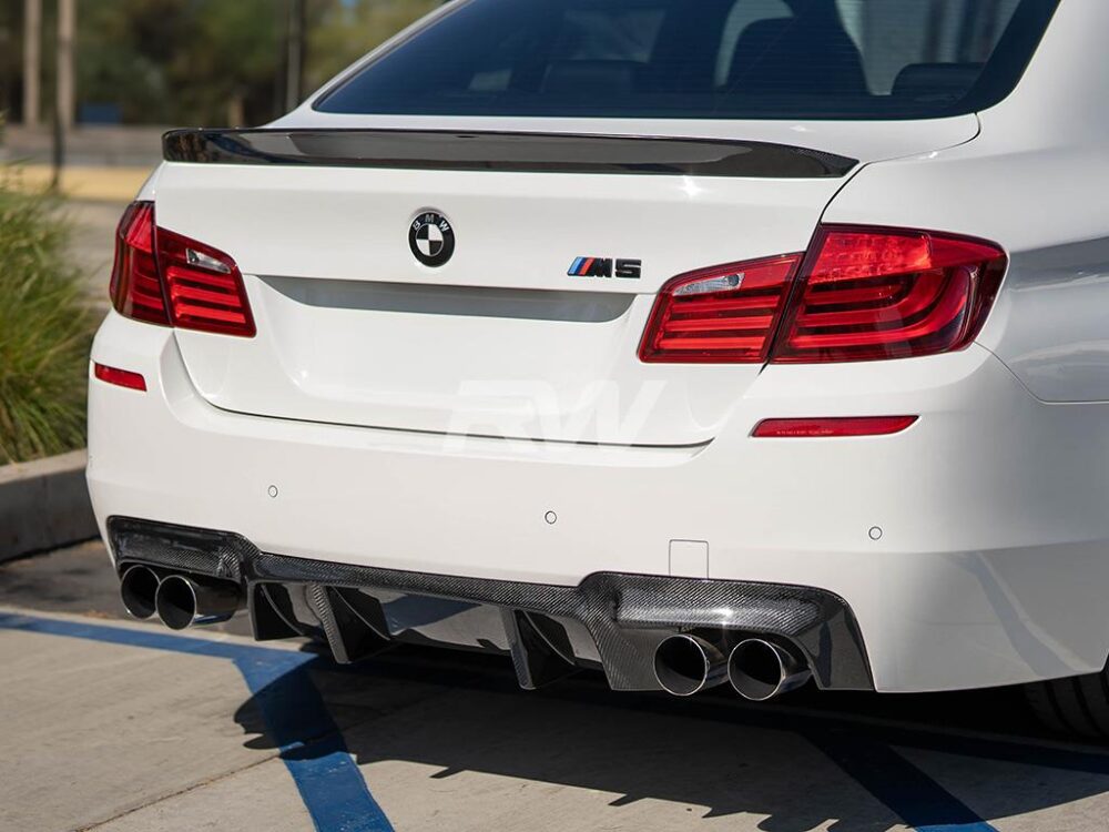 RW Carbon BMW F10 M5 DTM Carbon Fiber Rear Diffuser - Image 3