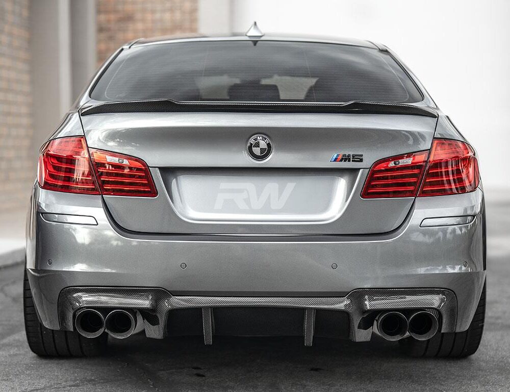 Alternative view of RW Carbon BMW F10 M5 DTM Carbon Fiber Rear Diffuser