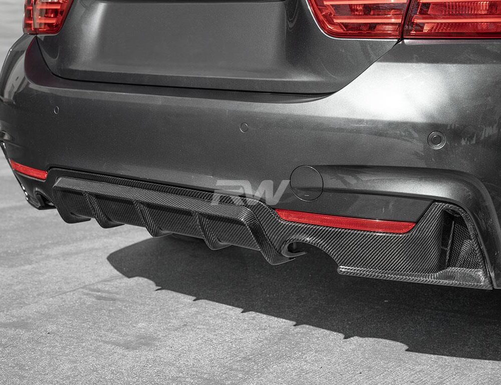 Alternative view of RW Carbon BMW F32 F33 F36 Performance Style CF Diffuser