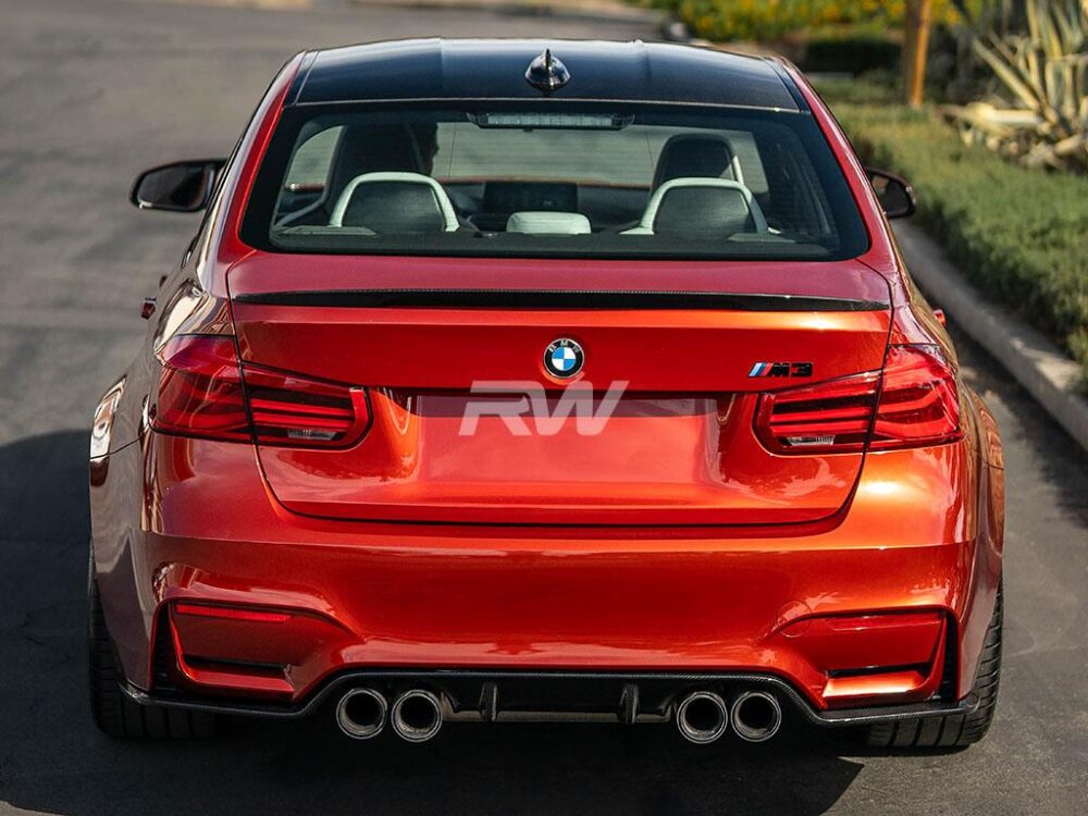 RW Carbon BMW F8X M3 M4 3D Style Carbon Fiber Diffuser - Image 5