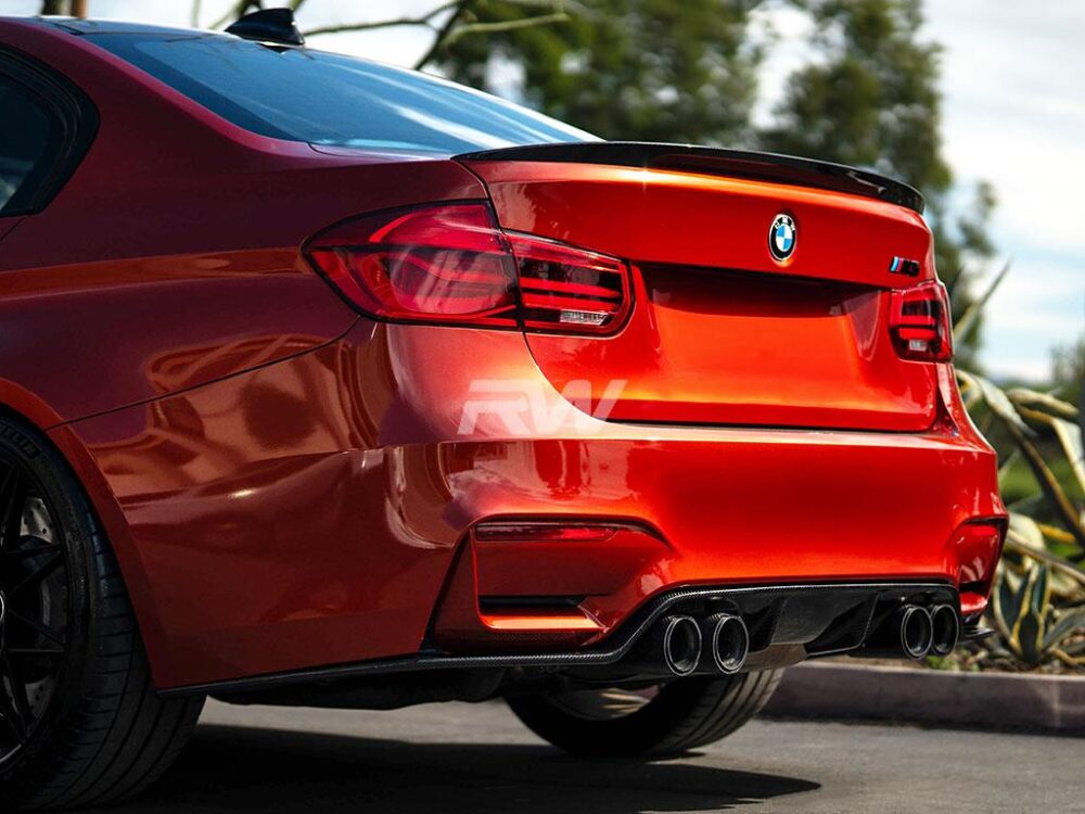 RW Carbon BMW F8X M3 M4 3D Style Carbon Fiber Diffuser - Image 6