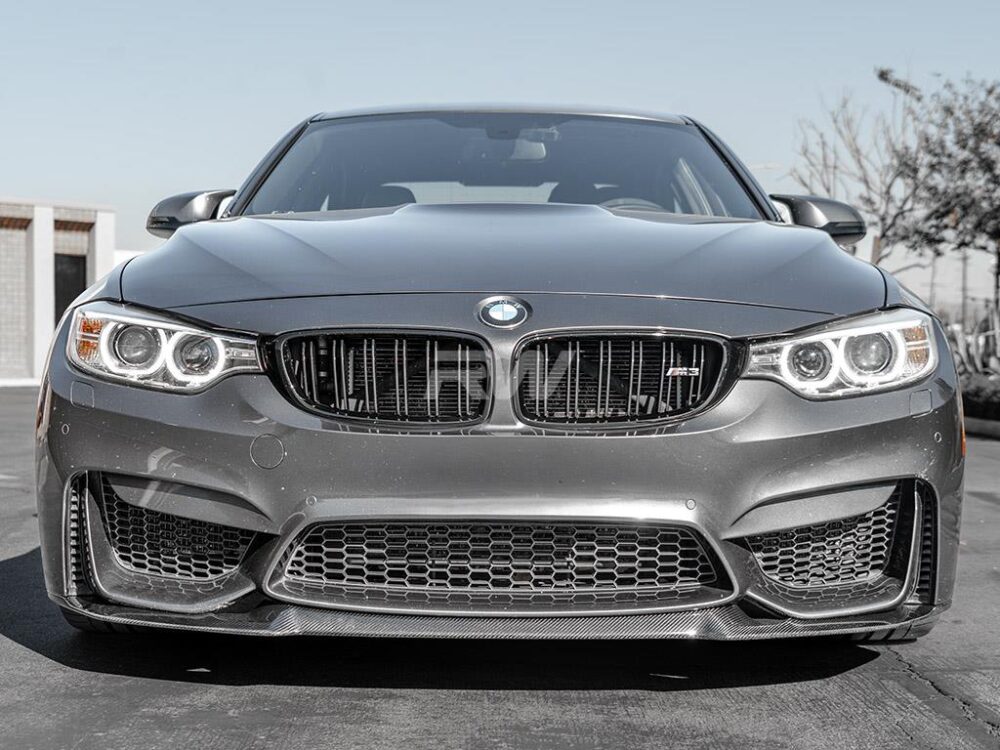 RW Carbon BMW F8X M3 M4 CS Style CF Front Lip Spoiler - Image 4