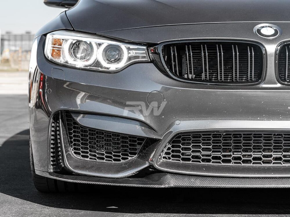 RW Carbon BMW F8X M3 M4 CS Style CF Front Lip Spoiler - Image 6