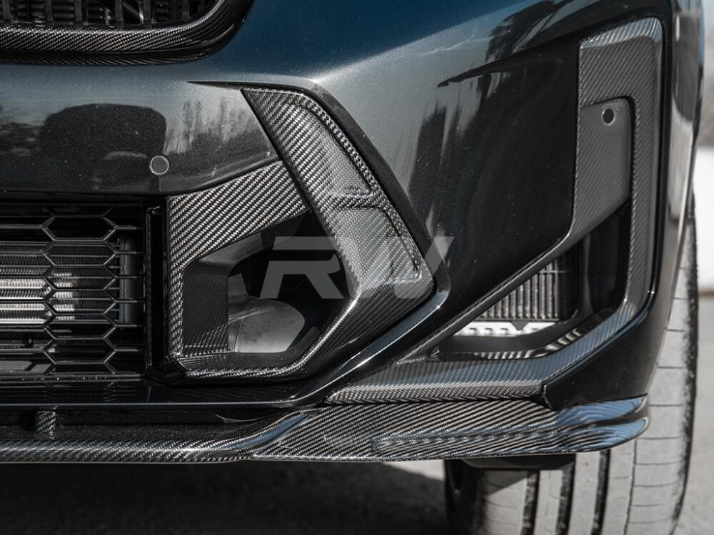 RW Carbon BMW F97 X3M F98 X4M LCI DTM Carbon Fiber Front Lip - Image 3