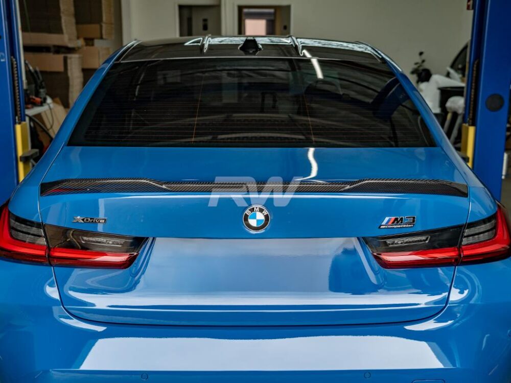 BMW G20/G80 DTM Carbon Fiber Trunk Spoiler - Image 2