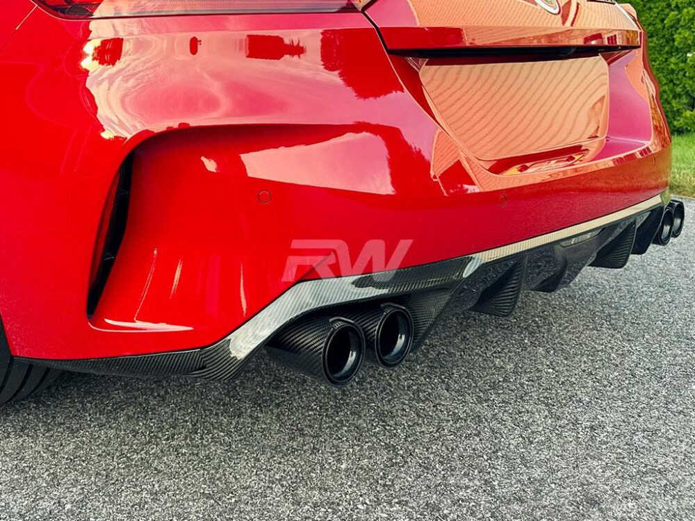 RW Carbon BMW G29 Z4 3D+ Style Carbon Fiber Diffuser - Image 6