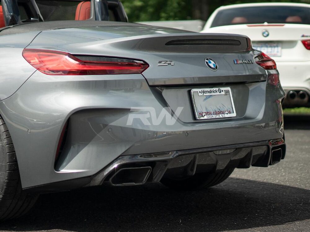 RW Carbon BMW G29 Z4 3D+ Style Carbon Fiber Diffuser - Image 9