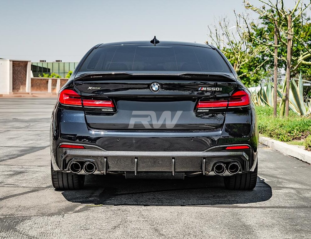RW Carbon BMW G30 5-Series LCI RWS Carbon Fiber Diffuser
