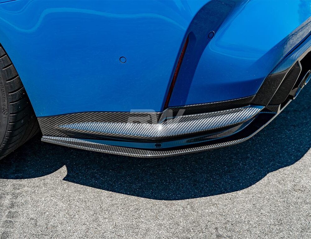 Alternative view of RW Carbon BMW G82/G83 M4 OEM Style Carbon Fiber Diffuser Sides