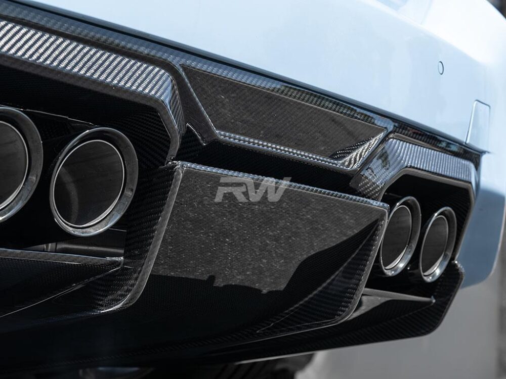 RW Carbon BMW G87 M2 Carbon Fiber GTX Diffuser+Undertray - Image 5