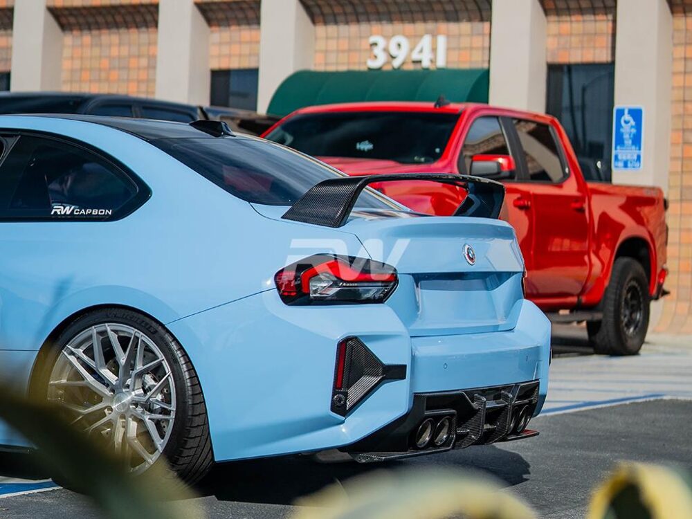 RW Carbon BMW G87 M2 Carbon Fiber Performance Style Wing - Image 6