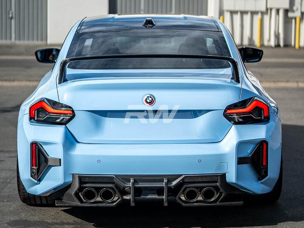 RW Carbon BMW G87 M2 Carbon Fiber Performance Style Wing - Image 5
