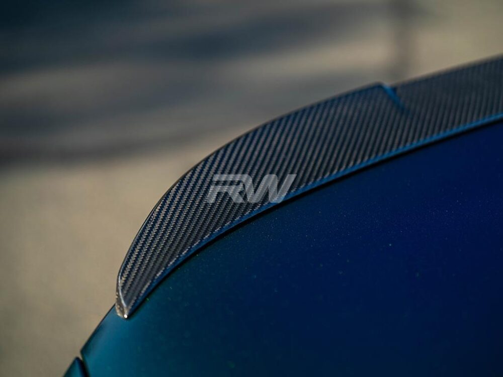 RW Carbon BMW G87 M2 G42 RWS Dry Carbon Fiber Trunk Spoiler - Image 3