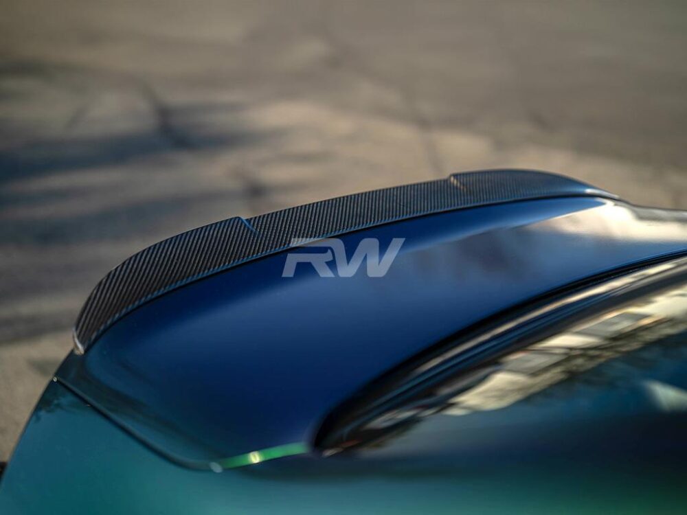 RW Carbon BMW G87 M2 G42 RWS Dry Carbon Fiber Trunk Spoiler - Image 5