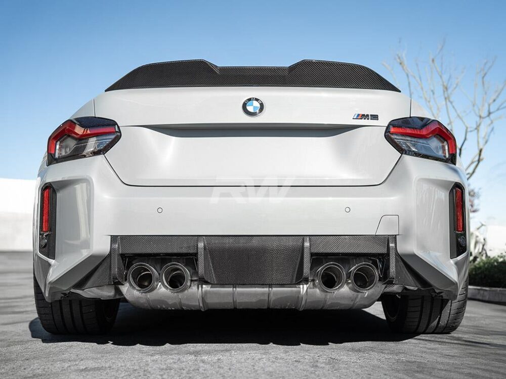 RW Carbon BMW G87 M2 G42 Performance Style CF Trunk Spoiler - Image 8