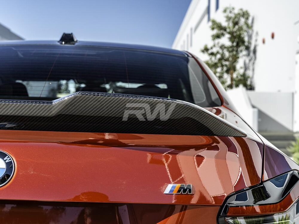 RW Carbon BMW G87 M2 G42 Performance Style CF Trunk Spoiler - Image 12