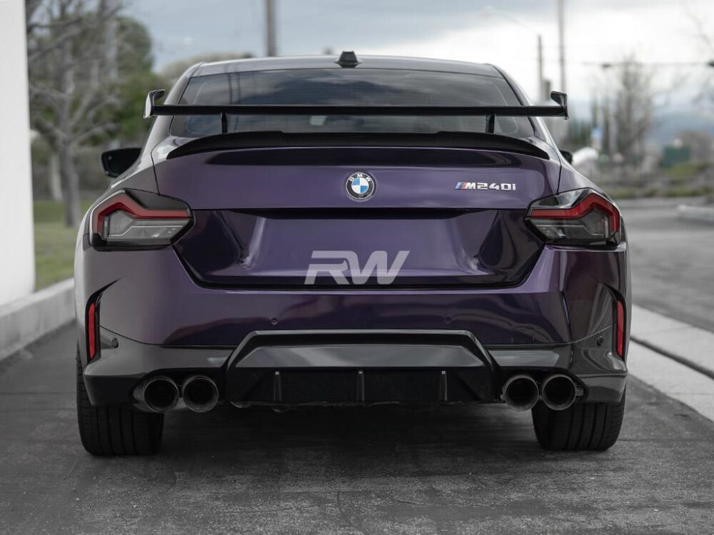 RW Carbon BMW G87 M2 G42 RWS Dry Carbon Fiber Trunk Spoiler - Image 12