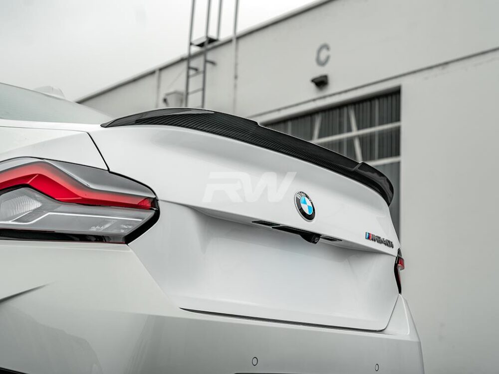 RW Carbon BMW G87 M2 G42 RWS Dry Carbon Fiber Trunk Spoiler - Image 16