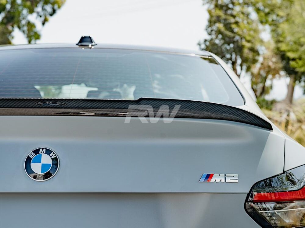 RW Carbon BMW G87 M2 G42 RWS Dry Carbon Fiber Trunk Spoiler - Image 10