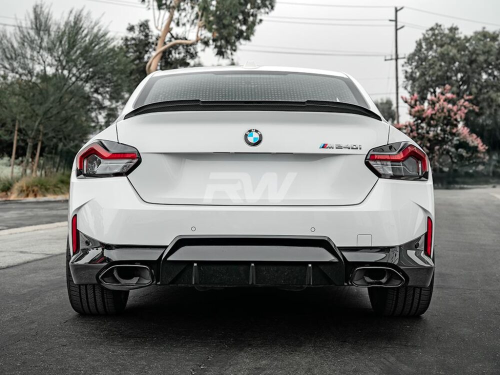 RW Carbon BMW G87 M2 G42 RWS Dry Carbon Fiber Trunk Spoiler - Image 15