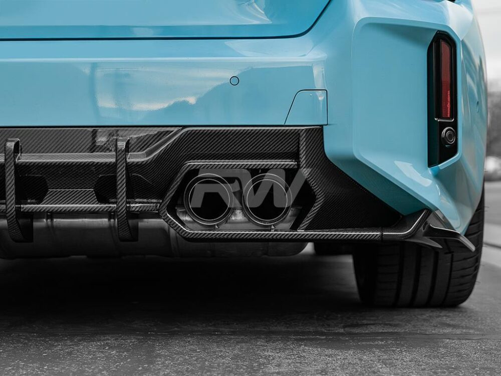RW Carbon BMW G87 M2 DTM Carbon Fiber Rear Diffuser - Image 9