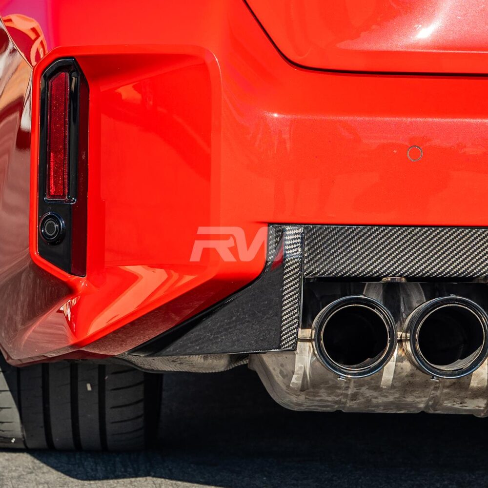 Alternative view of RW Carbon BMW G87 M2 Performance Style Carbon Fiber Diffuser