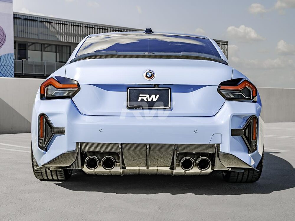 RW Carbon BMW G87 M2 G42 RWS Dry Carbon Fiber Trunk Spoiler - Image 17