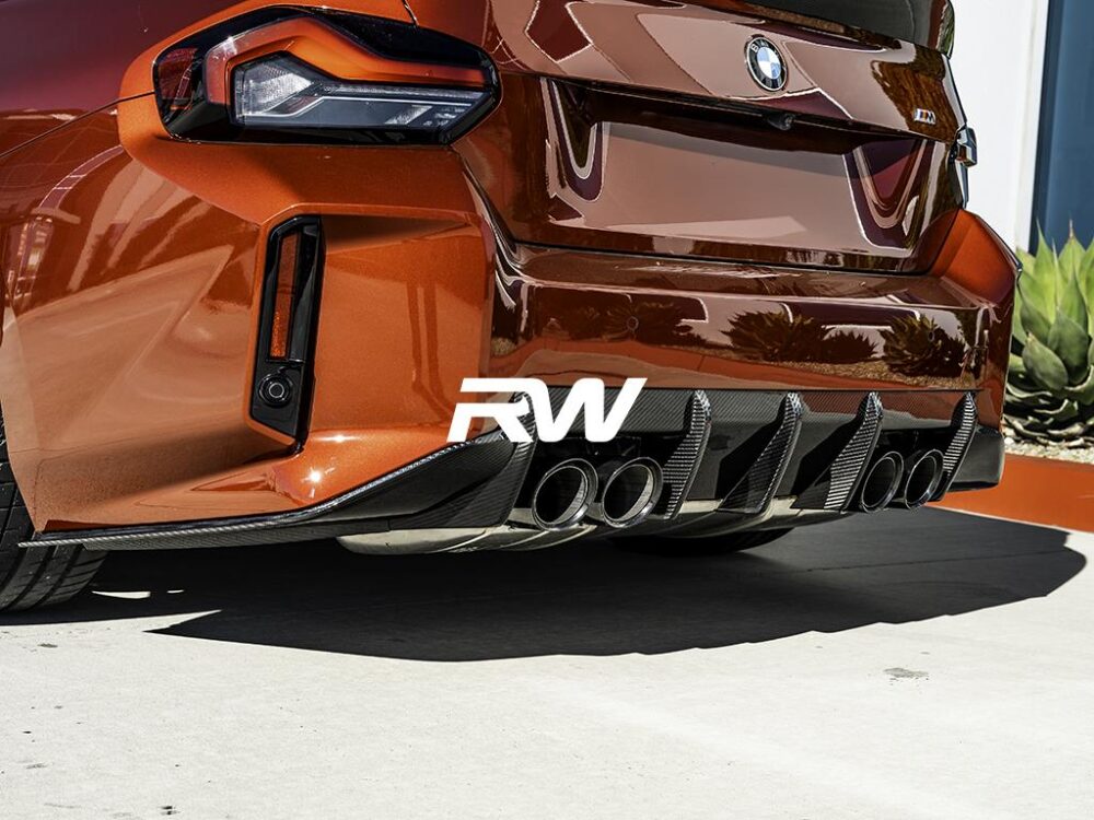 RW Carbon BMW G87 M2 RWS Carbon Fiber 3 Piece Rear Diffuser