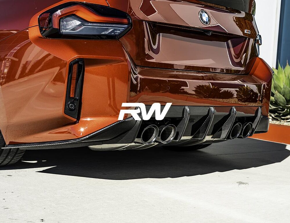 RW Carbon BMW G87 M2 RWS Carbon Fiber 3 Piece Rear Diffuser