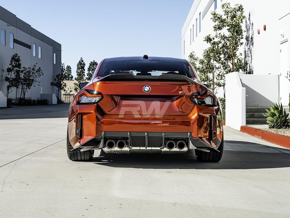 RW Carbon BMW G87 M2 RWS Carbon Fiber 3 Piece Rear Diffuser - Image 6
