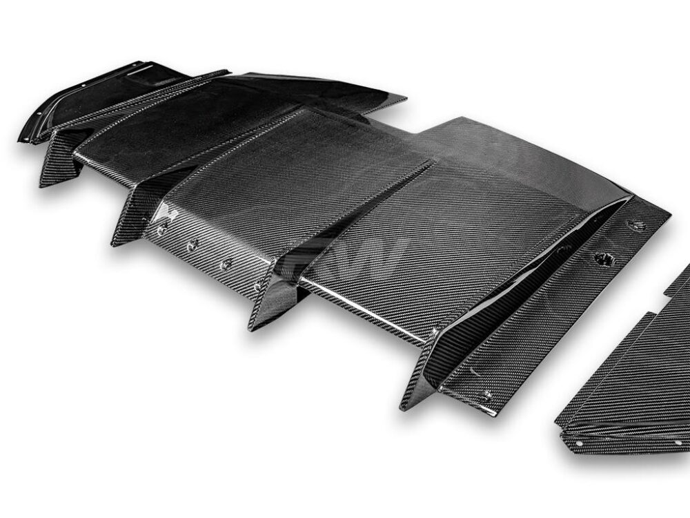 RW Carbon BMW G82 G83 M4 Carbon Fiber GTX Diffuser+Undertray - Image 6