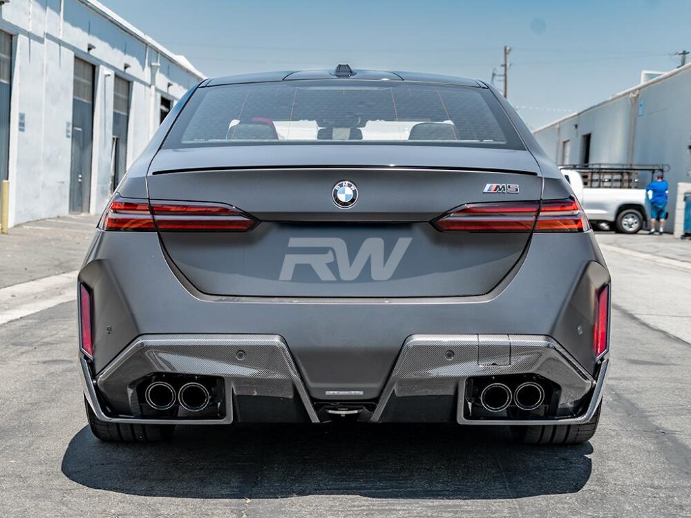 RW Carbon BMW G90/G99 M5 Performance Style CF Diffuser - Image 4