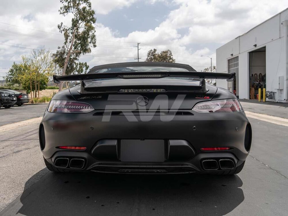 RW Carbon Mercedes R190 GT GTS GTC GTR Carbon Fiber Roadster Wing - Image 12