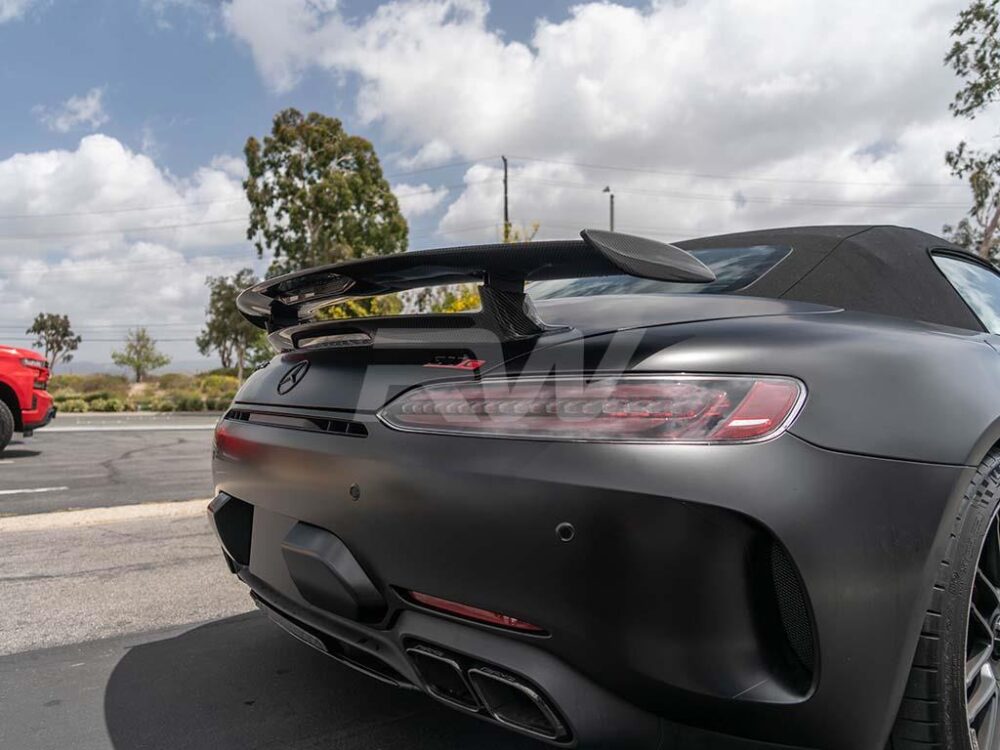 RW Carbon Mercedes R190 GT GTS GTC GTR Carbon Fiber Roadster Wing - Image 11