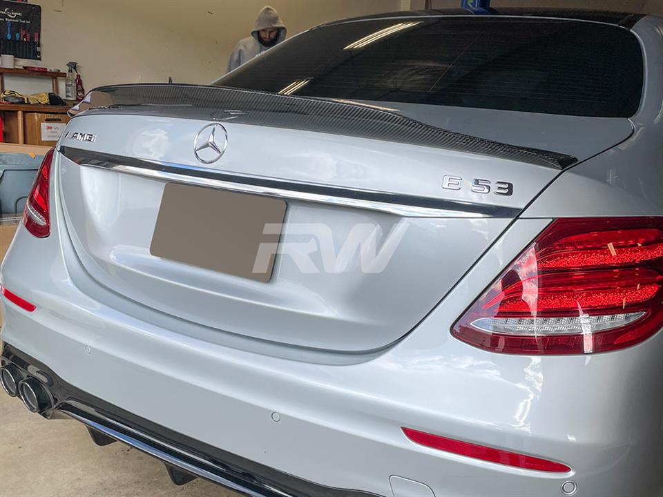 RW Carbon Mercedes W213 GTX Carbon Fiber Trunk Spoiler