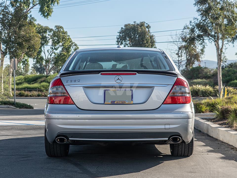 Alternative view of RW Carbon Mercedes W211 AMG Style Carbon Fiber Trunk Spoiler