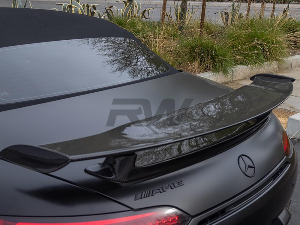 RW Carbon Mercedes R190 GT GTS GTC GTR Carbon Fiber Roadster Wing - Image 10