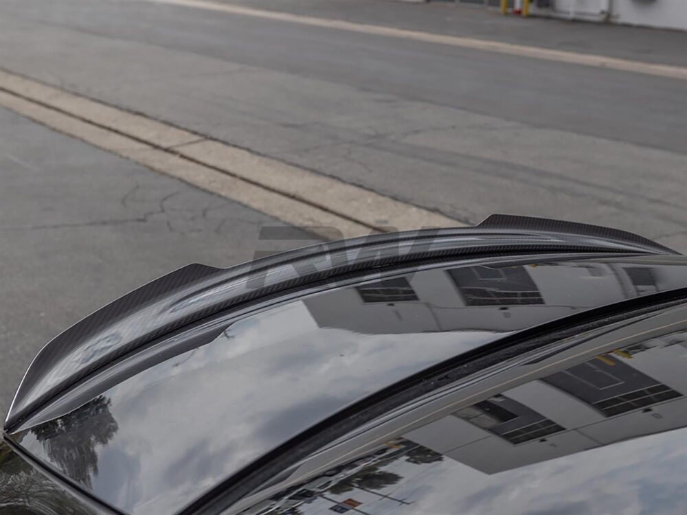 RW Carbon Mercedes CLS C257 Carbon Fiber Trunk Spoiler - Image 2
