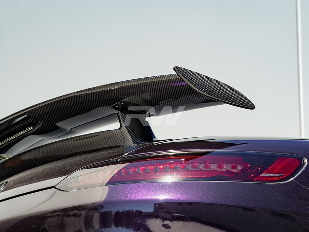 RW Carbon Mercedes R190 GT GTS GTC GTR Carbon Fiber Roadster Wing - Image 15