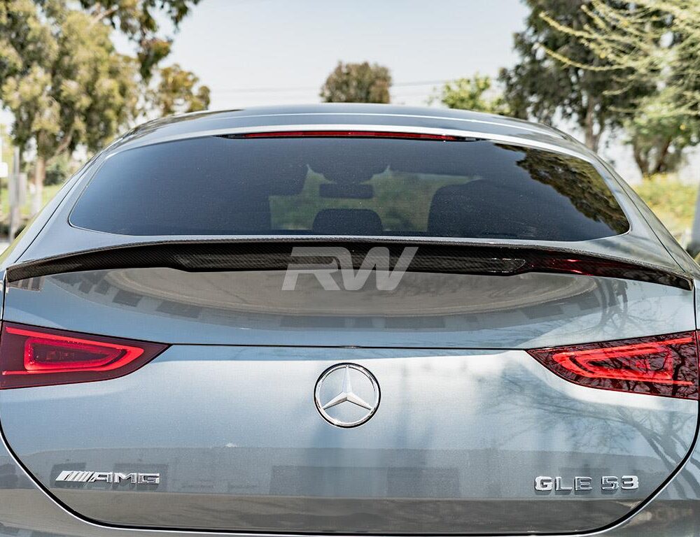 Alternative view of RW Carbon Mercedes W167 GLE Coupe Carbon Fiber Trunk Spoiler