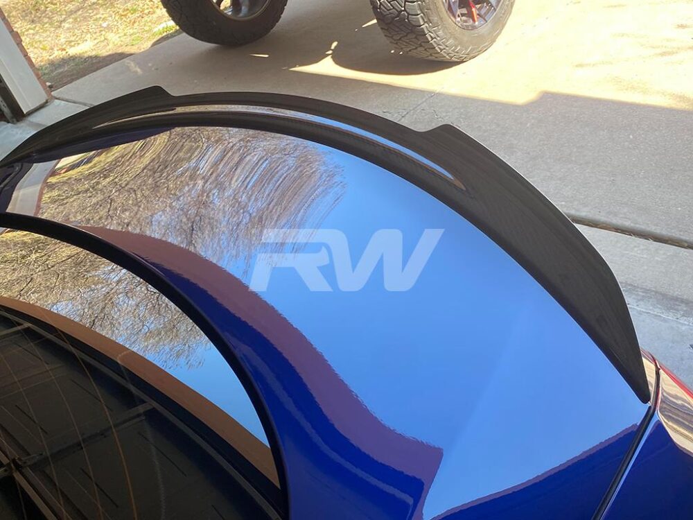 RW Carbon Mercedes W205 XR Coupe Carbon Fiber Trunk Spoiler - Image 9