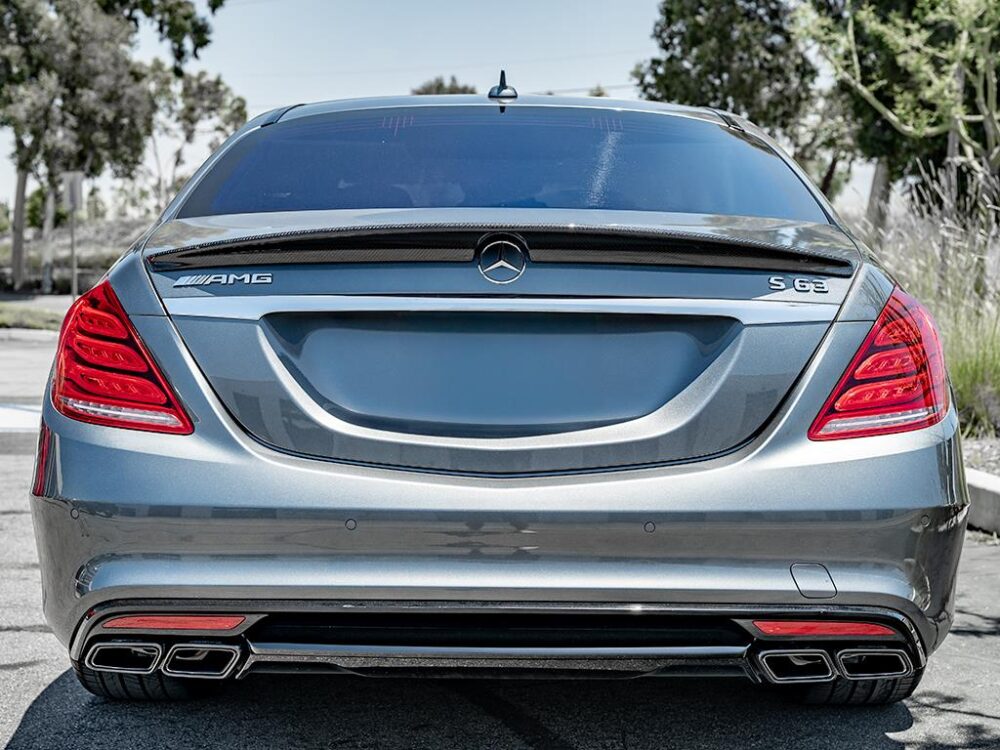 RW Carbon Mercedes W222 Carbon Fiber Trunk Spoiler - Image 10