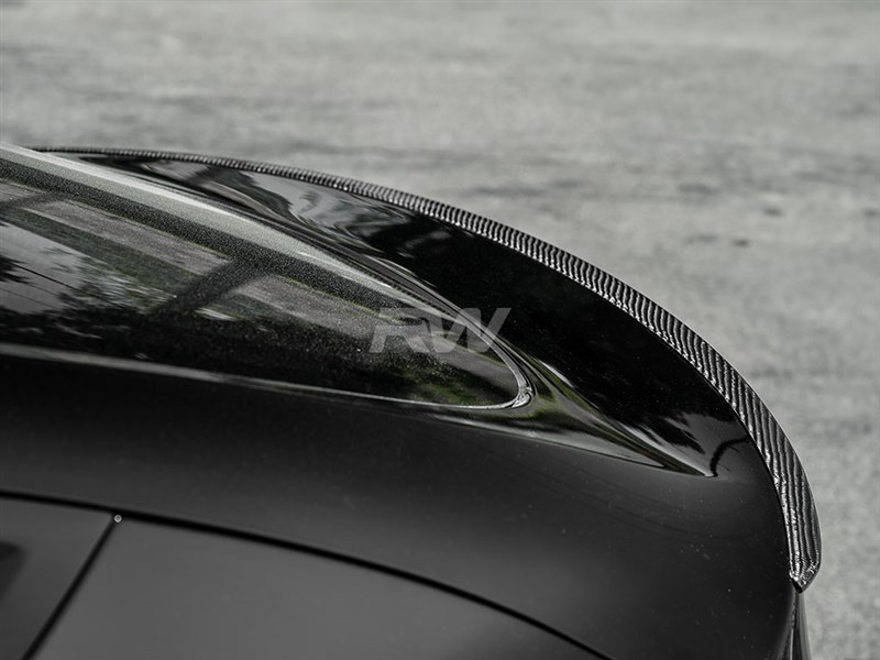 RW Carbon Tesla Model Y Carbon Fiber Trunk Spoiler
