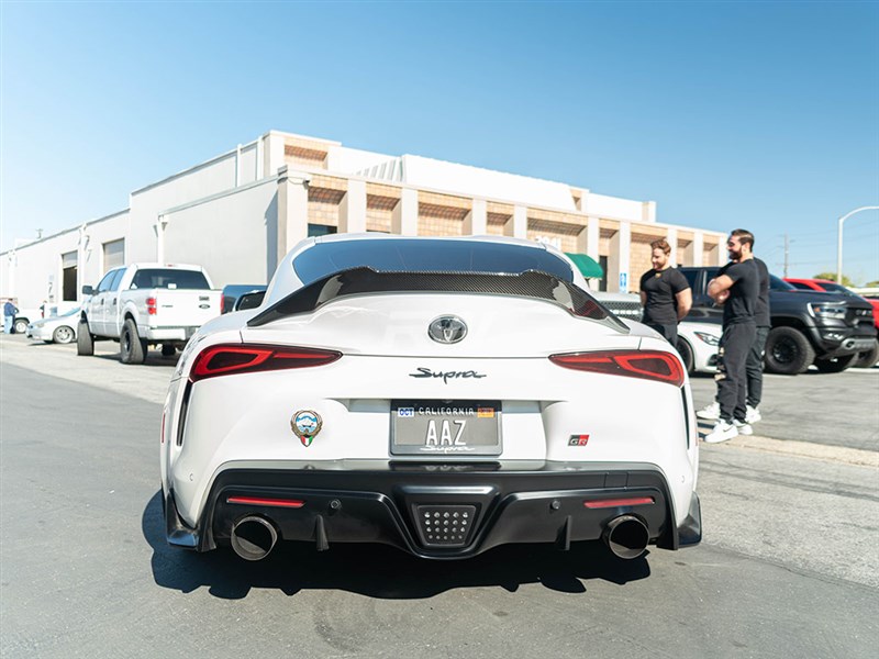 Alternative view of RW Carbon Toyota Supra A90 20+ Carbon Fiber Trunk Spoiler