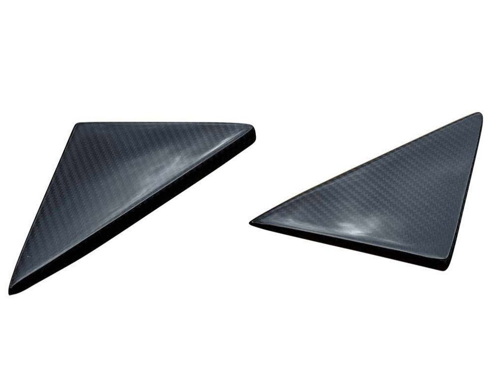 Alternative view of NOVITEC 2019-2024 Ferrari SF90 Carbon Fiber Triangle Side-Window Covers